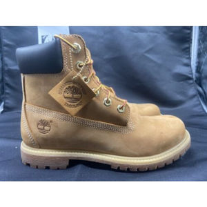 Timberland 6’ Inch Premium Waterproof Boots 10361 5147 Wheat Nubuck Women Sz 9.5
